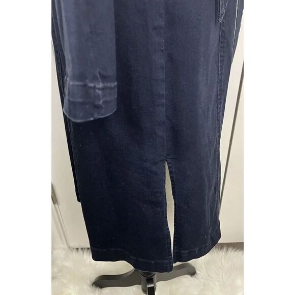 H By Halston Women’s‎ Blue Denim Trench Dress Size 8 - Picture 7 of 12